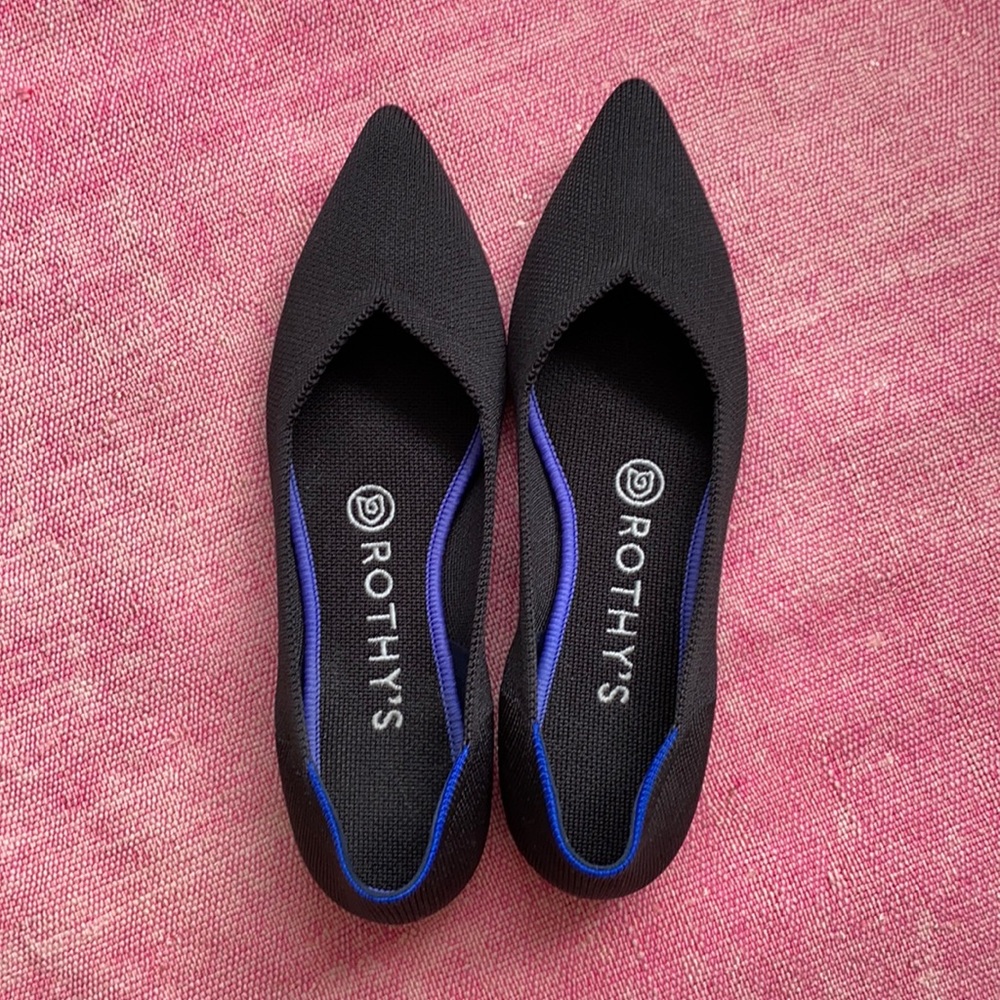 Rothy’s The Point - Black, Size 7